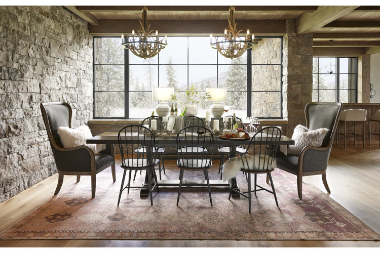 Rustic style dining online room sets